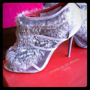 Charles Jourdan Paris Ecliptic RealFur bootie